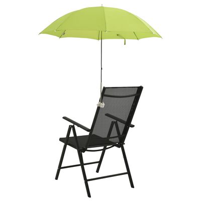 vidaXL Campingstoelparasols 2 st 105 cm groen