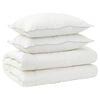 vidaXL Dekbed en Kussen Set 3 st 200x220 cm 4 seizoenen 220 GSM Wol