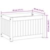 vidaXL Plantenbak 45x30x27,5 cm massief acaciahout en staal