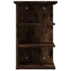 vidaXL Bijzetkast 35x35x55 cm bewerkt hout gerookt eikenkleurig