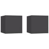 vidaXL Nachtkastjes 2 st 30,5x30x30 cm spaanplaat grijs