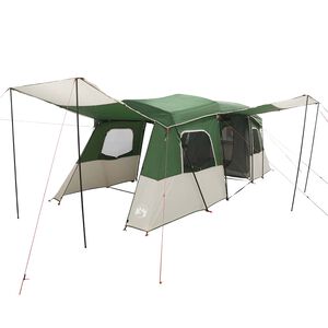 vidaXL Instant Tent met Waterdichte Regenfly 3-persoons Groen