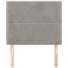 vidaXL Hoofdbord lichtgrijs 80x5x118/128 cm fluweel