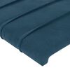 vidaXL Hoofdbord donkerblauw 90x5x118/128 cm fluweel