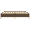 vidaXL Bedframe zonder matras stof donkerbruin 180x200 cm