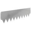 vidaXL Tuinrand 10 pcs 103 x 30 cm metaal Zilverkleurig