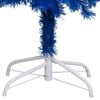 vidaXL Kunstkerstboom met verlichting en kerstballen 150 cm PVC blauw