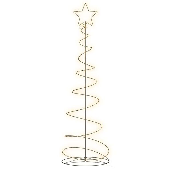 vidaXL LED-kerstboom 120 LEDs warm wit 180 cm