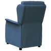 vidaXL Fauteuil verstelbaar stof blauw