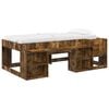 vidaXL Jeugd bedframe met opbergruimte Gerookt eiken 90 x 190 cm