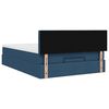 vidaXL Ottoman bed met matras en LED's 140x200cm stof blauw