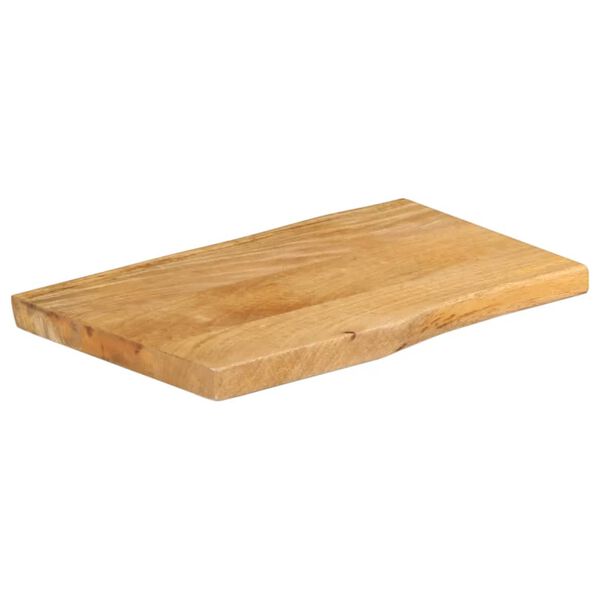 vidaXL Tafelblad met natuurlijke rand 50x40x2,5 cm massief mangohout
