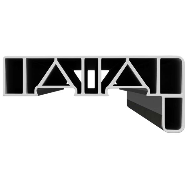 vidaXL Raamsokkel Marmer Tekst -enure 80 x 10 x 4,5 cm PVC