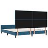 vidaXL Boxspringbed met hoofdeinde Donkerblauw 180 x 200 cm Fluweel