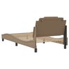 vidaXL Bedframe "Viana" zonder matras kunstleer cappuccinokleurig 100x200 cm