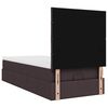 vidaXL Ottoman bed met matras en LED's 90x190cm stof donkerbruin