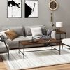 vidaXL Salontafel 80x50x35 cm bewerkt hout bruin eikenkleur