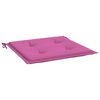 vidaXL Tuinstoelkussens 6 st 40x40x4 cm stof roze