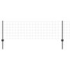 vidaXL Euro-hek met palen 10 x 0,6 m PVC-Coated Staal Grijs Mesh