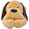 vidaXL Knuffelbeest hond 120 cm pluche bruin
