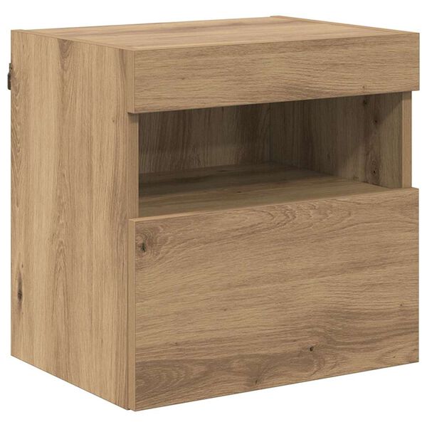 vidaXL TV Wandkasten 2 pcs Artisan Eiken 40 x 30 x 40 cm Bewerkt hout