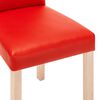 vidaXL Eetkamerstoelen 6 st kunstleer rood