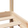 vidaXL Bedframe met hoofdbord massief grenenhout 120x200 cm
