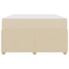 vidaXL Bedframe met matras Cr&egrave;me 120 x 200 cm Stof