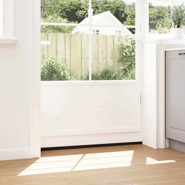 vidaXL Zelfklevende Deurborstels 12 pcs Wit 100 cm Aluminium Legering