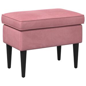 vidaXL Voetenbank Roze 55 x 35 x 41 cm Fluweel