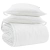 vidaXL Dekbed Set met kussen 3 pcs Wit Donsveertjes