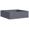 vidaXL Plantenbak 100x100x30 cm staal antracietkleurig