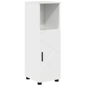 vidaXL Badkamer Kast met opslag Hoogglans wit 30 x 35 x 95 cm