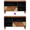 vidaXL TV-kast met lade Honingbruin 80 x 33 x 46 cm Massief Mango Hout