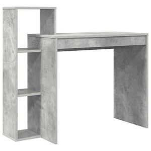 vidaXL Bureau Beton Grijs Bewerkt hout 100 x 40 x 90 cm