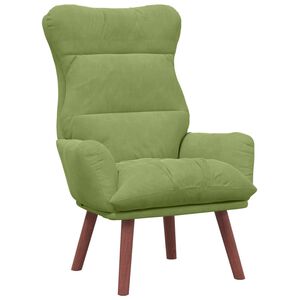 vidaXL Fauteuil Lichtgroen Fluweel