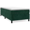 vidaXL Boxspring bed 90x190 cm fluweel donkergroen