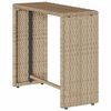 vidaXL 5-delige Tuinbankstel met kussens stapelbaar beige poly rattan