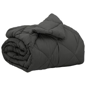 vidaXL Vol jaar dekbed Antraciet 200 x 135 cm Microfiber