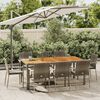 vidaXL 9-delige Tuinset met kussens poly rattan grijs