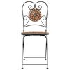 vidaXL Bistrostoelen 2 st inklapbaar keramiek terracottakleurig