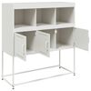 vidaXL Dressoir 100,5x39x107 cm staal wit