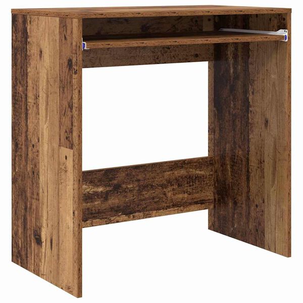 vidaXL Bureau met lade Oud Hout 77.5 x 43 x 79 cm Bewerkt hout