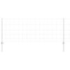 vidaXL wildhek met palen 100 x 0,8 m Gegalvaniseerd staal Mesh