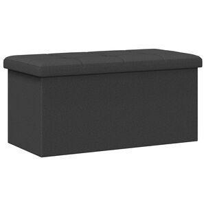 vidaXL Vouwbare Opbergbank Donkergrijs 180 kg 80 L 77 x 38 x 38 cm