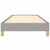 vidaXL Bedframe zonder matras 90x190 cm stof lichtgrijs