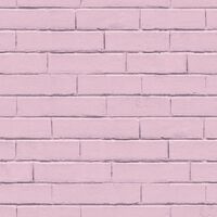 Noordwand Behang Good Vibes Brick Wall roze