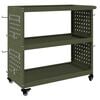 vidaXL Gereedschapswagen Olijfgroen 75 x 35 x 73 cm Koudgewalst staal