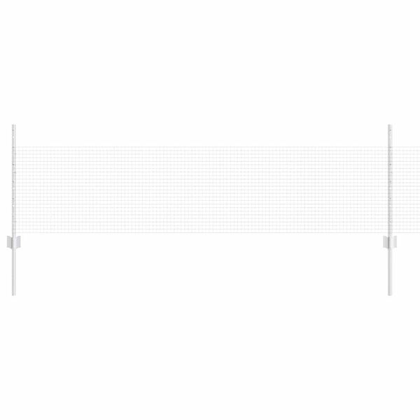 vidaXL Hek met Paal Zilver 0,5 x 100 m Staal