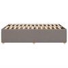 vidaXL Bedframe zonder matras 120x190 cm stof taupe